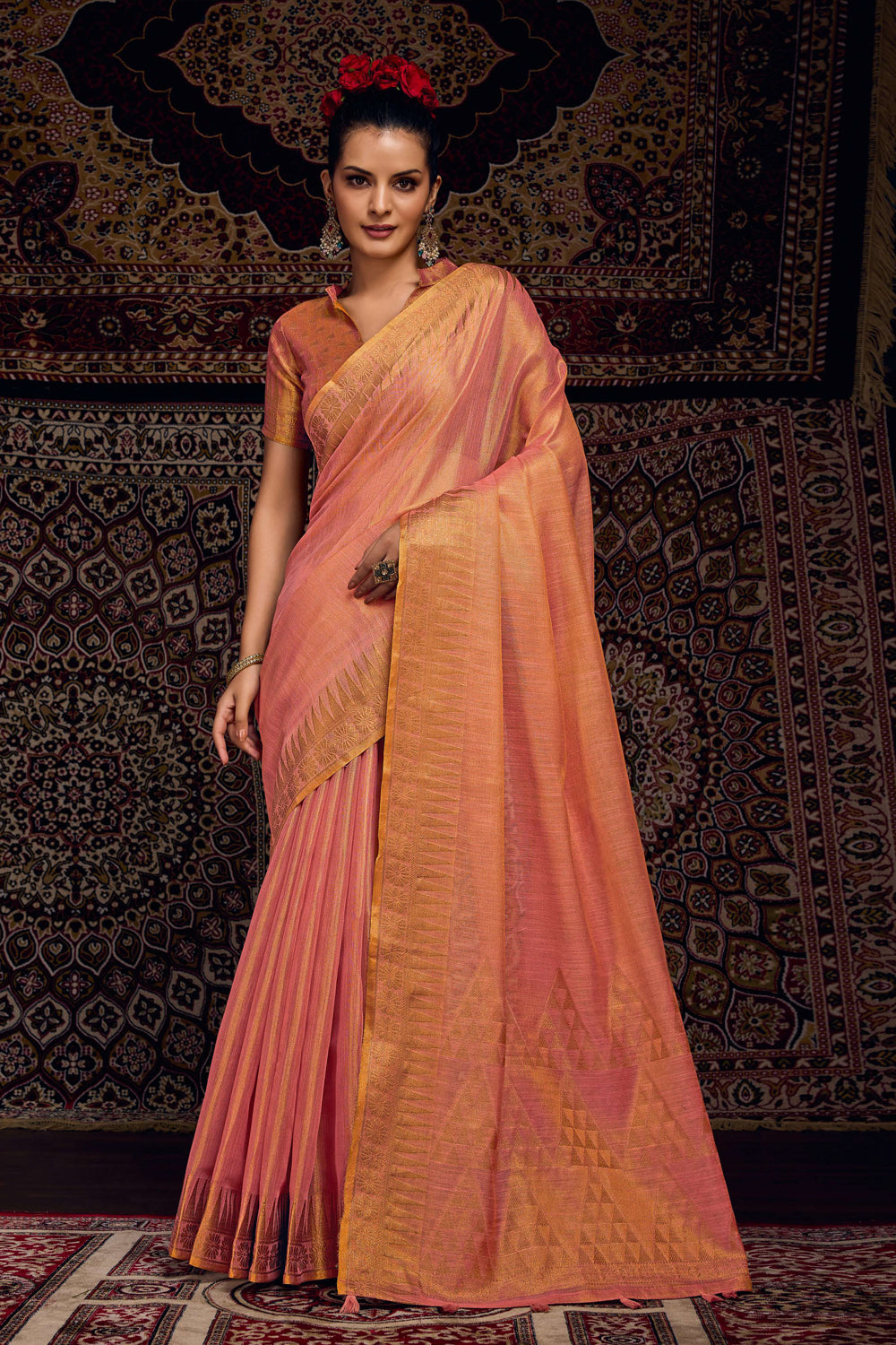 Cotton Jari Border With Body Plain