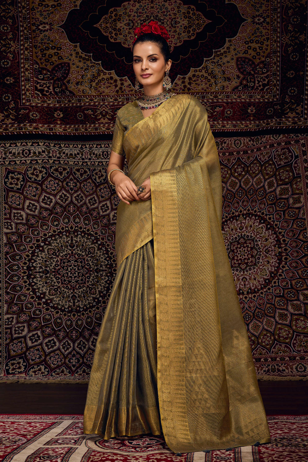Cotton Jari Border With Body Plain