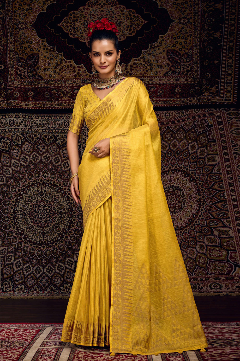 Cotton Jari Border With Body Plain