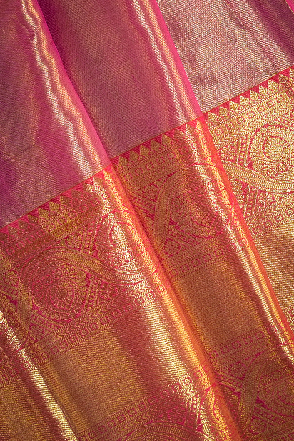 Kanjivaram Woven Meenakari Jari Jaal Tissue