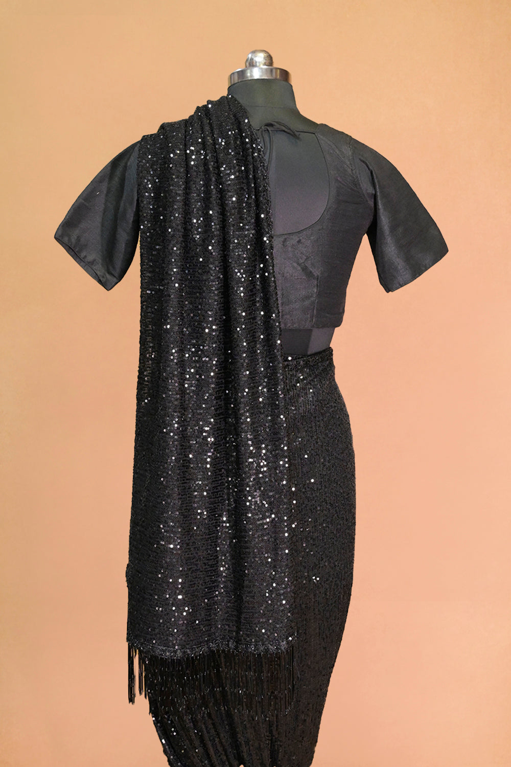 Pure Georgette Sequinned Saree