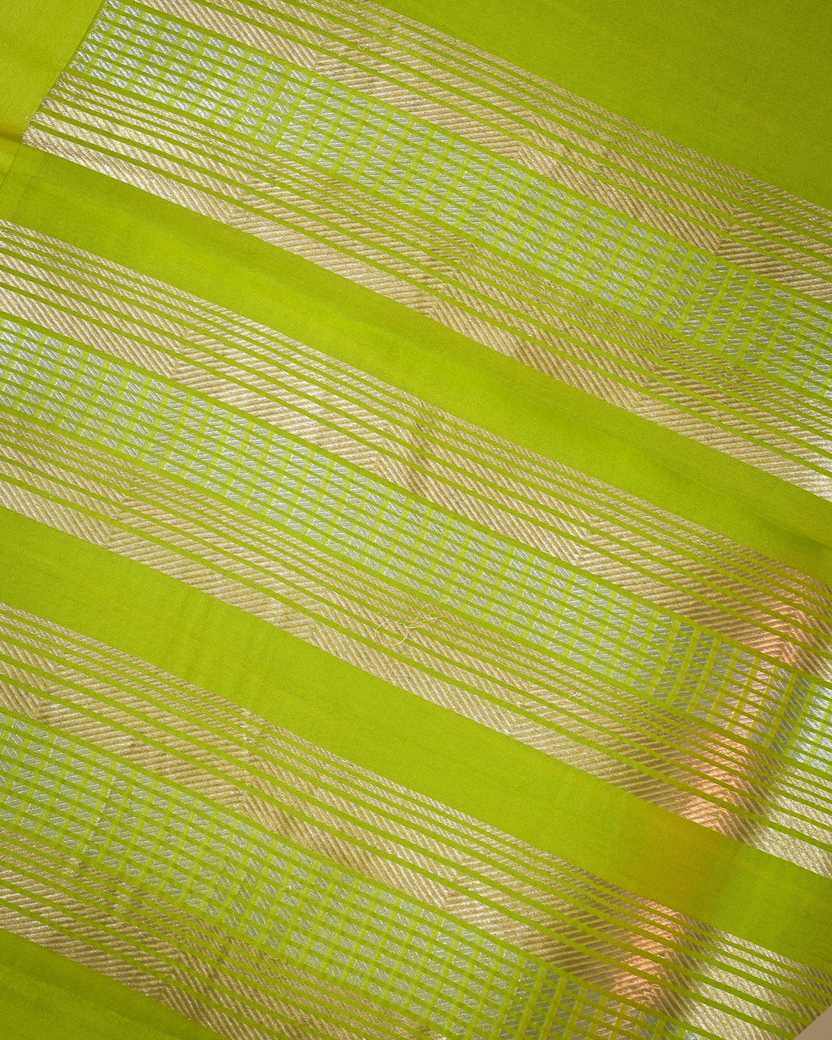 Parrot Green Kora Silk Saree