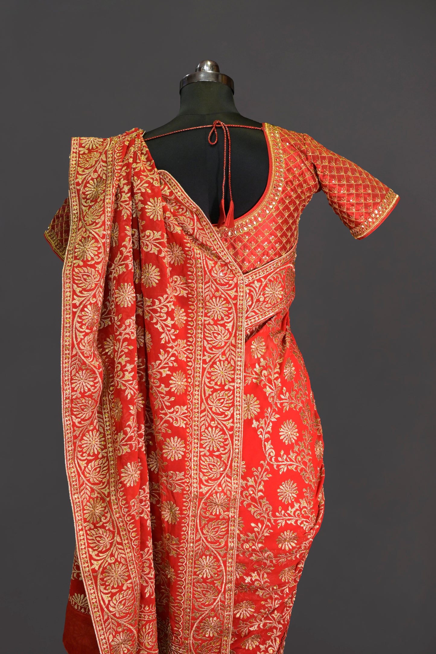 Georgette All Over Jaal Zardosi Work