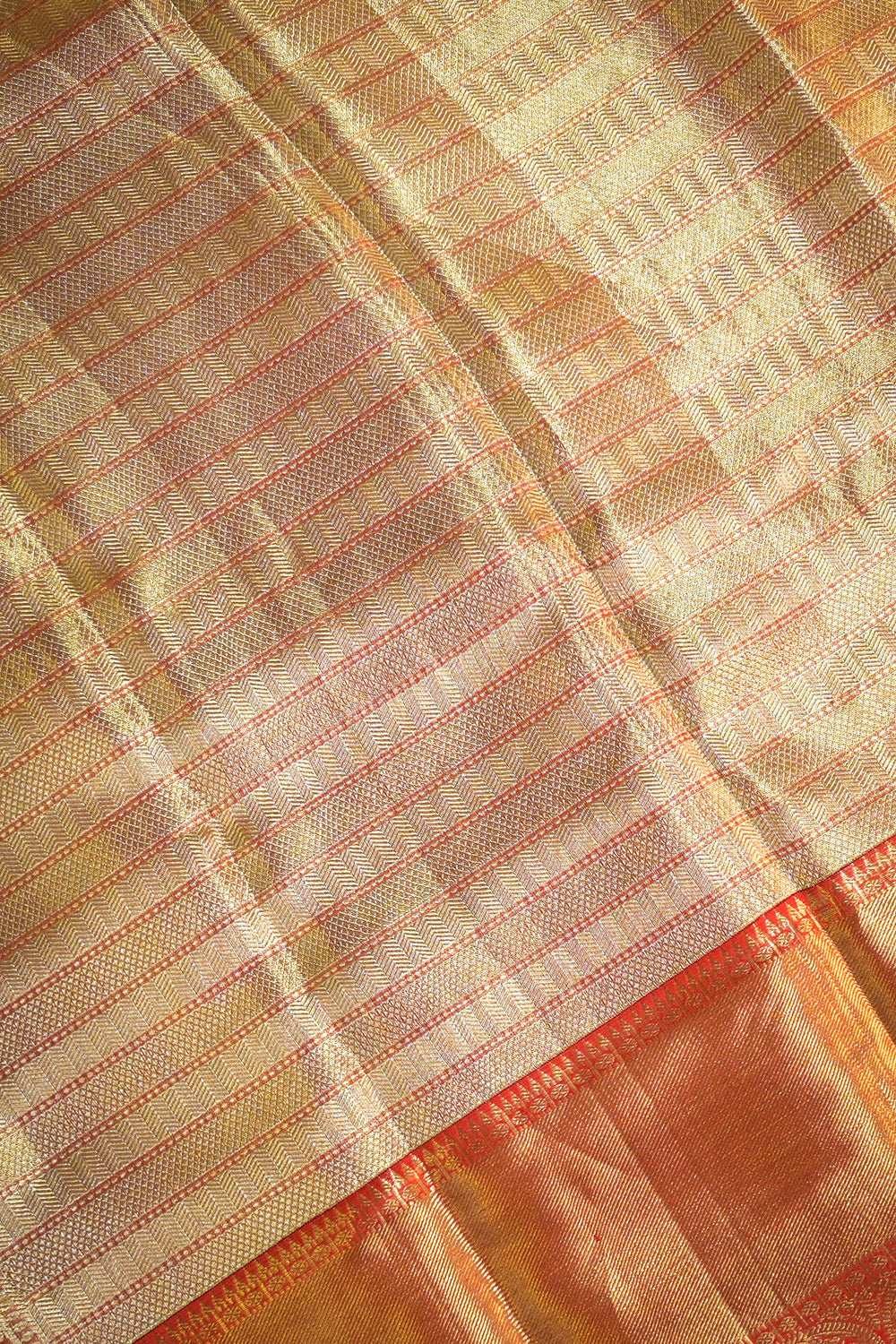Kanjivaram Woven Peacock Jari Motifs Jaal