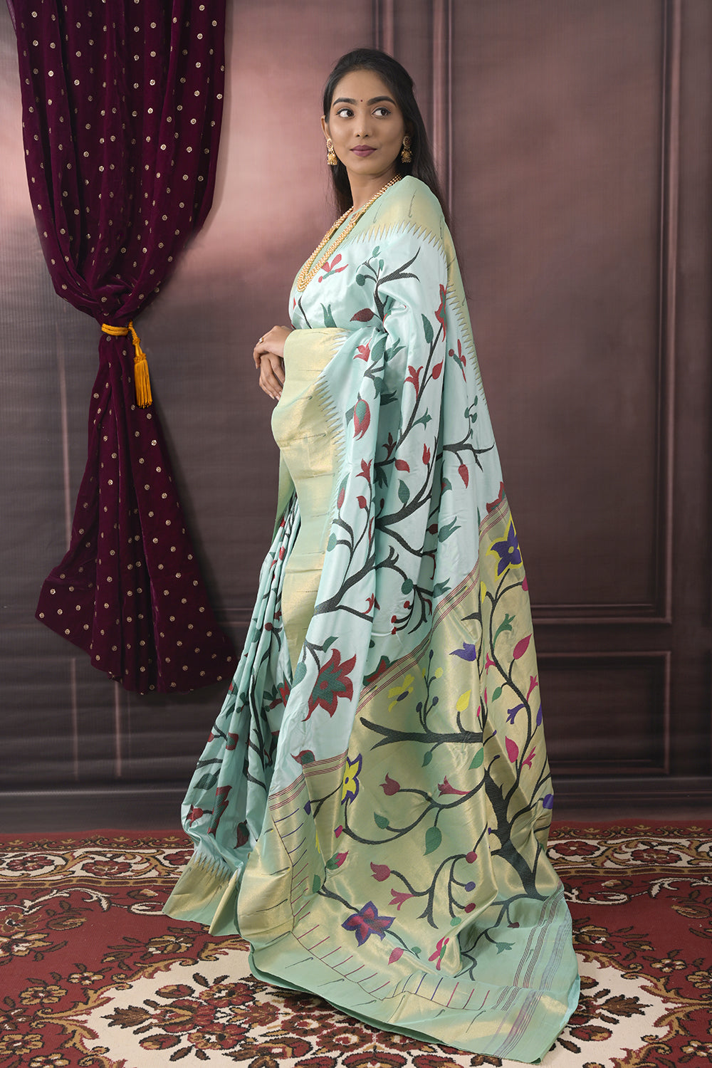 Paithani Woven All Over Jaal