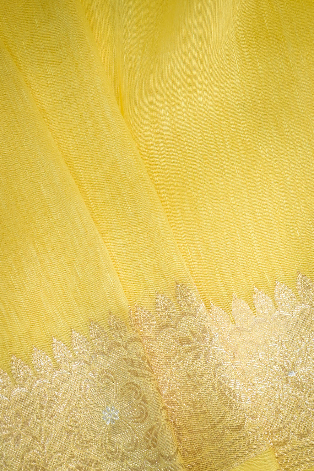 Organza Woven Jari Motifs With Self Matching