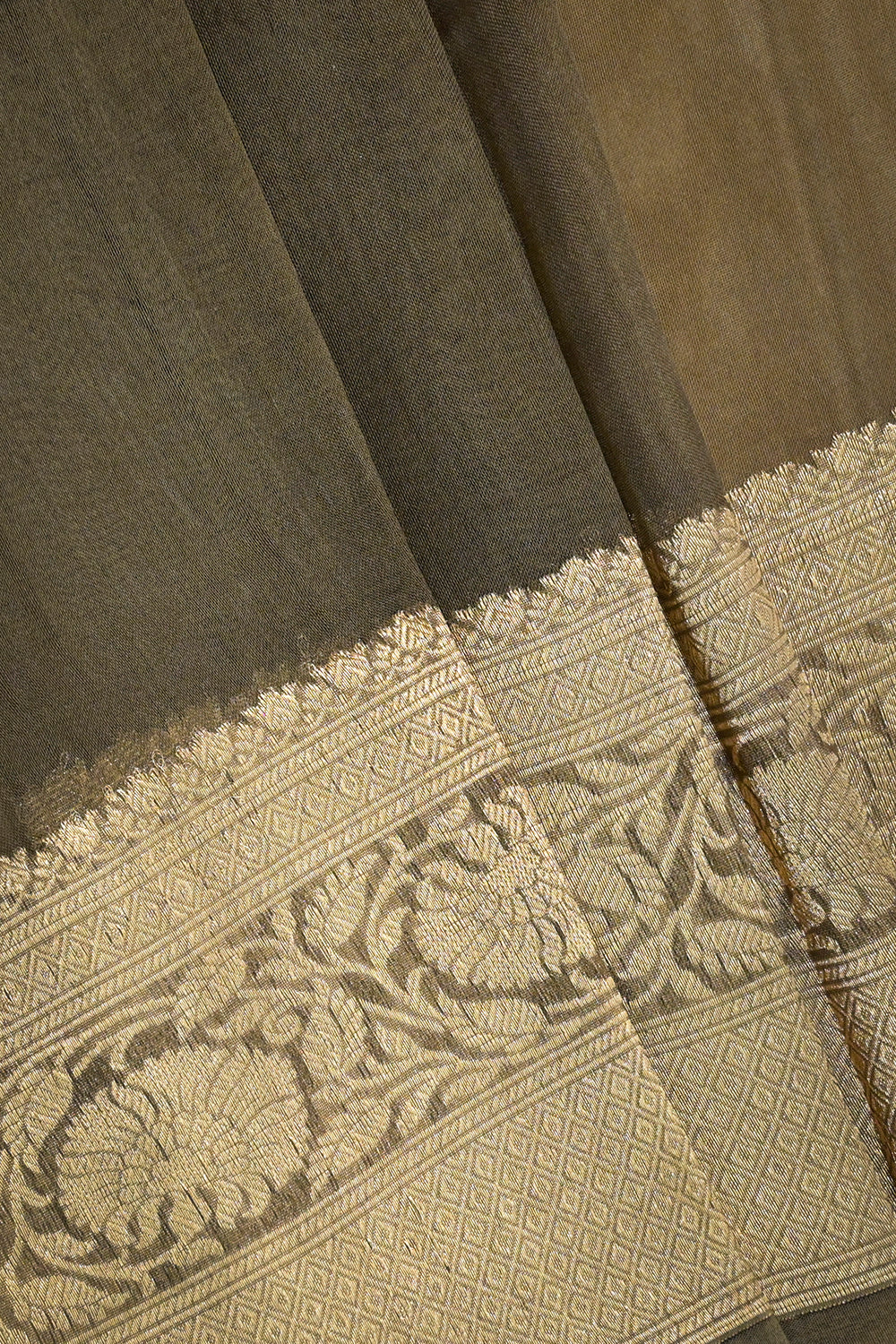 Organza Woven Jari Motifs With Self Matching