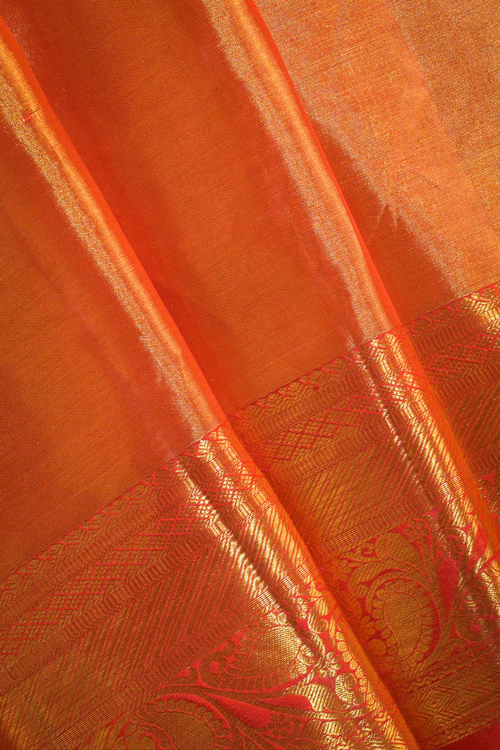 Kanjivaram Woven Jari Jaal Tissue