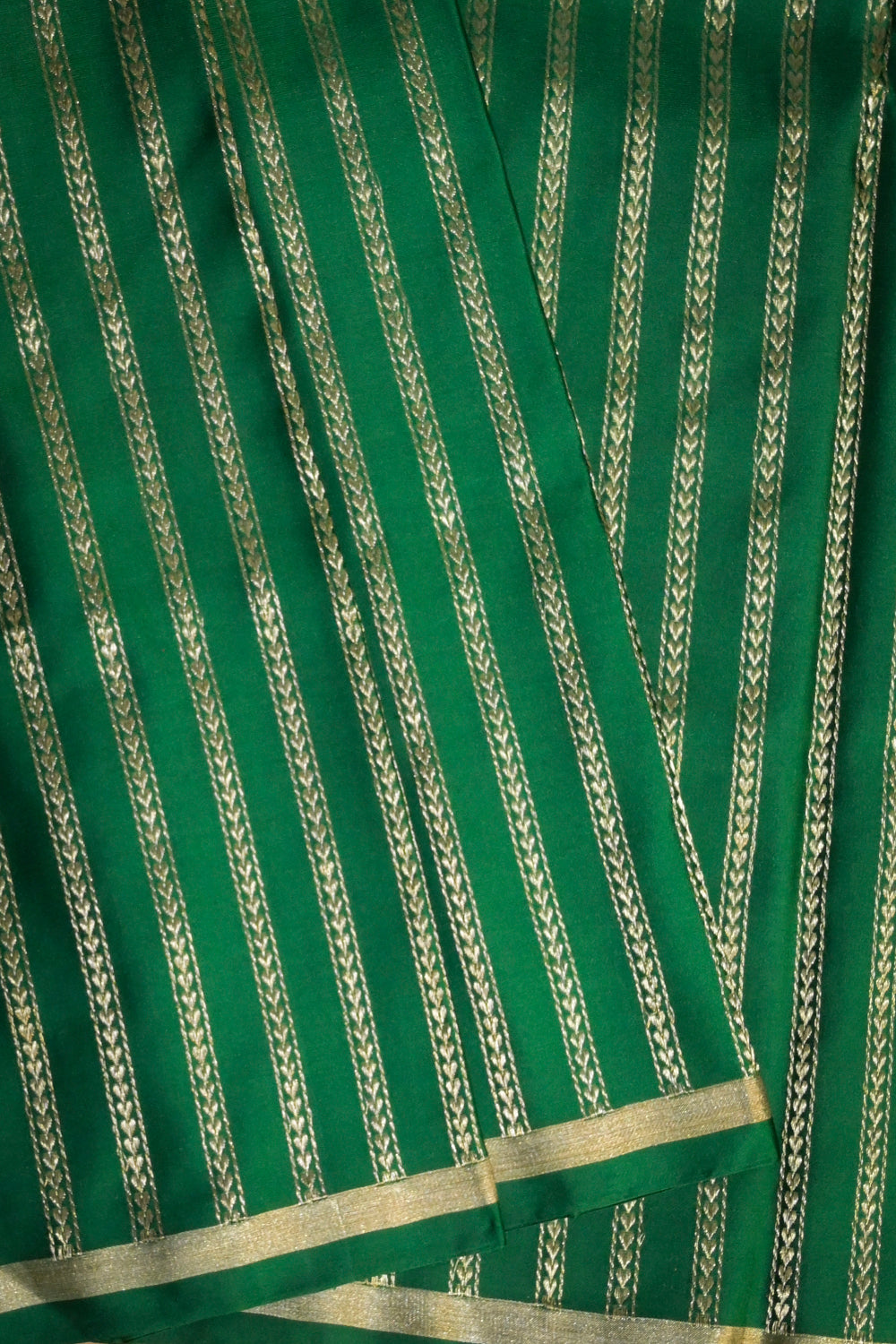Banarasi And Satin Mashroo Silk With Woven Banyan Tree Jari Motifs