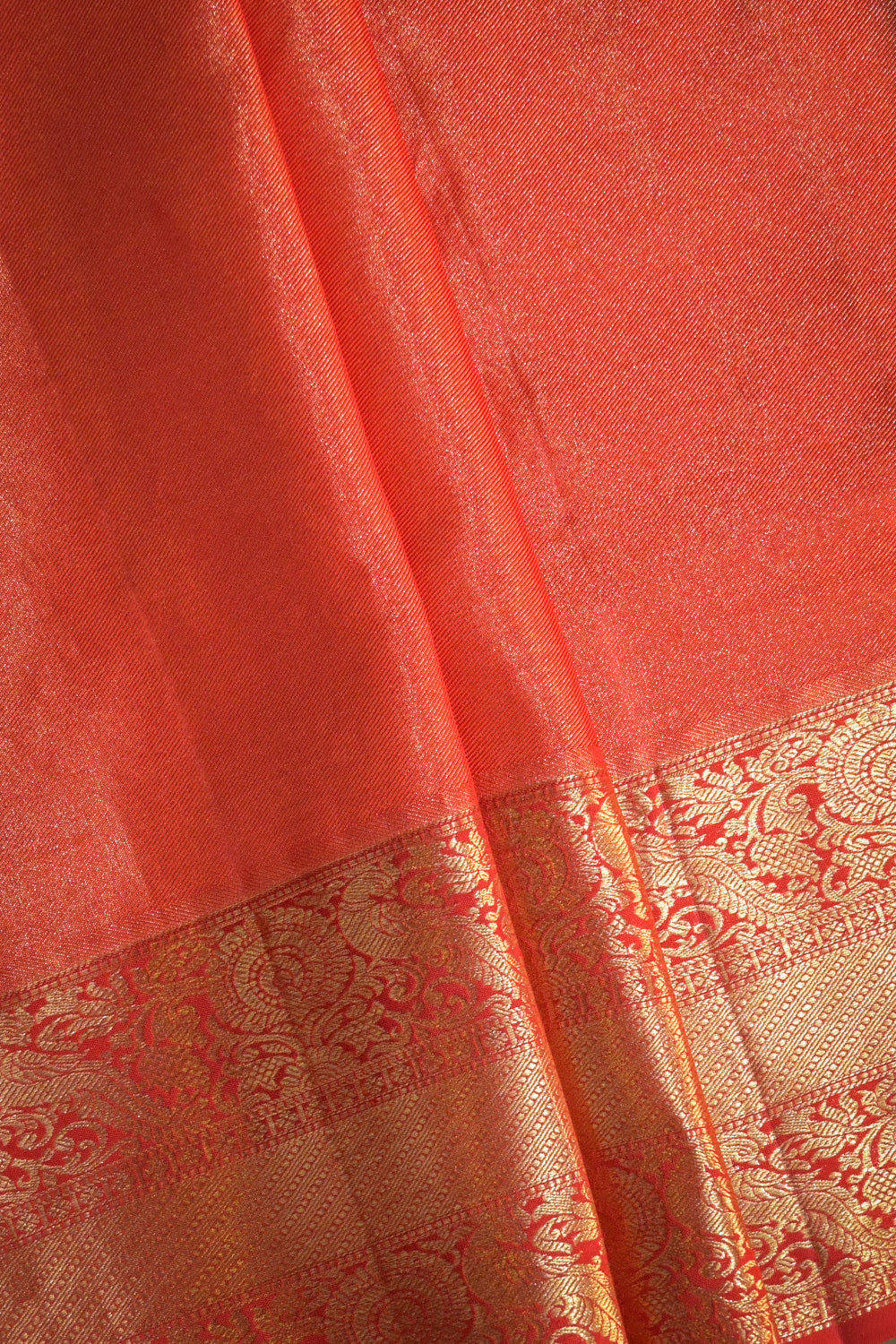 Paithani Handwoven Meenakari Jaal Paithani With Kanchi Border