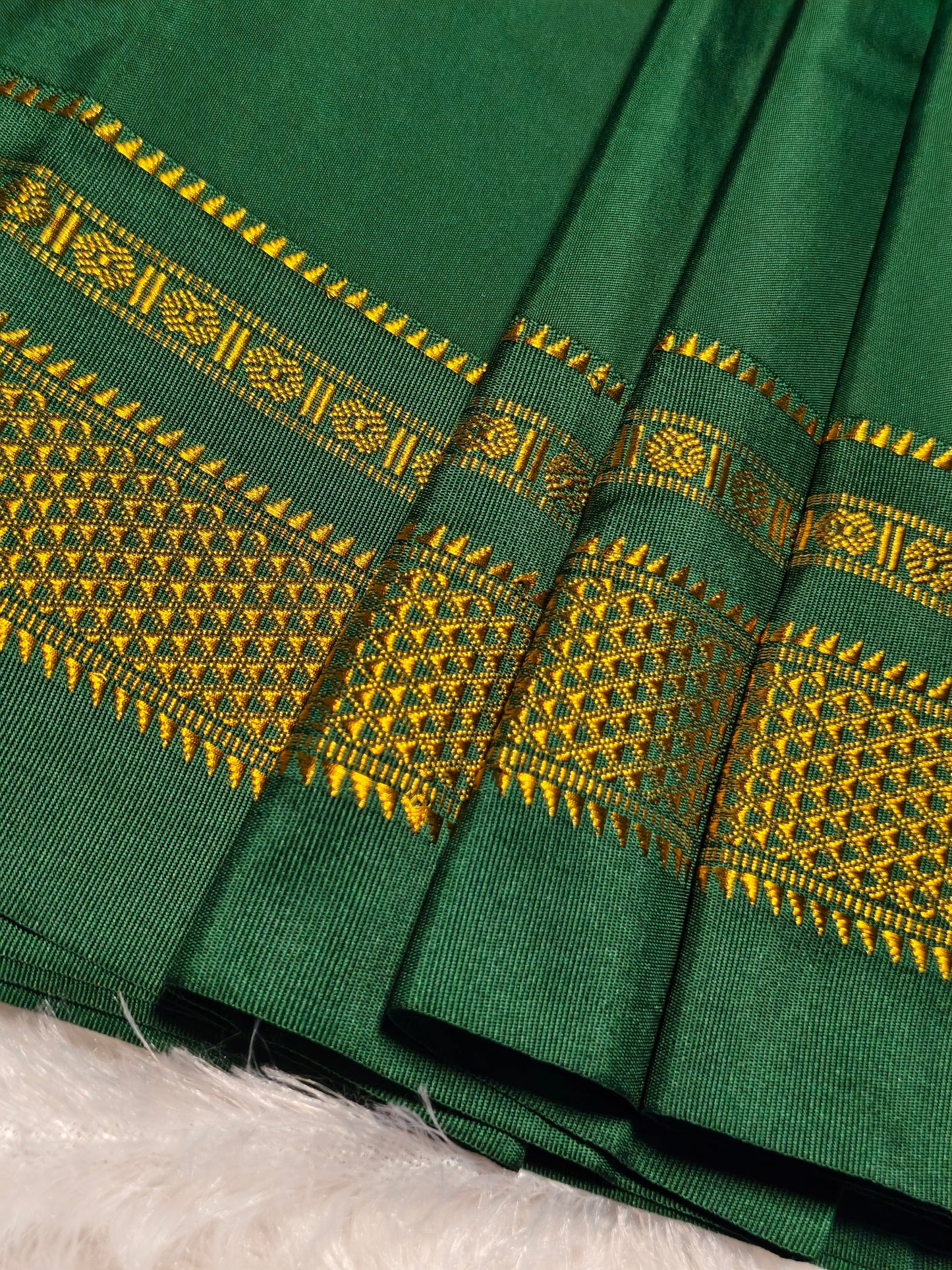 Kolhapuri Illkal Cotton Chex Saree
