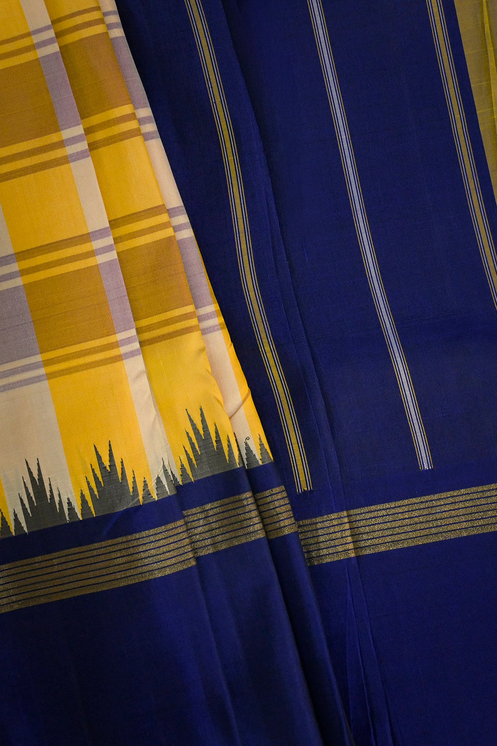 Soft Silk Multicoloured Chex Weave