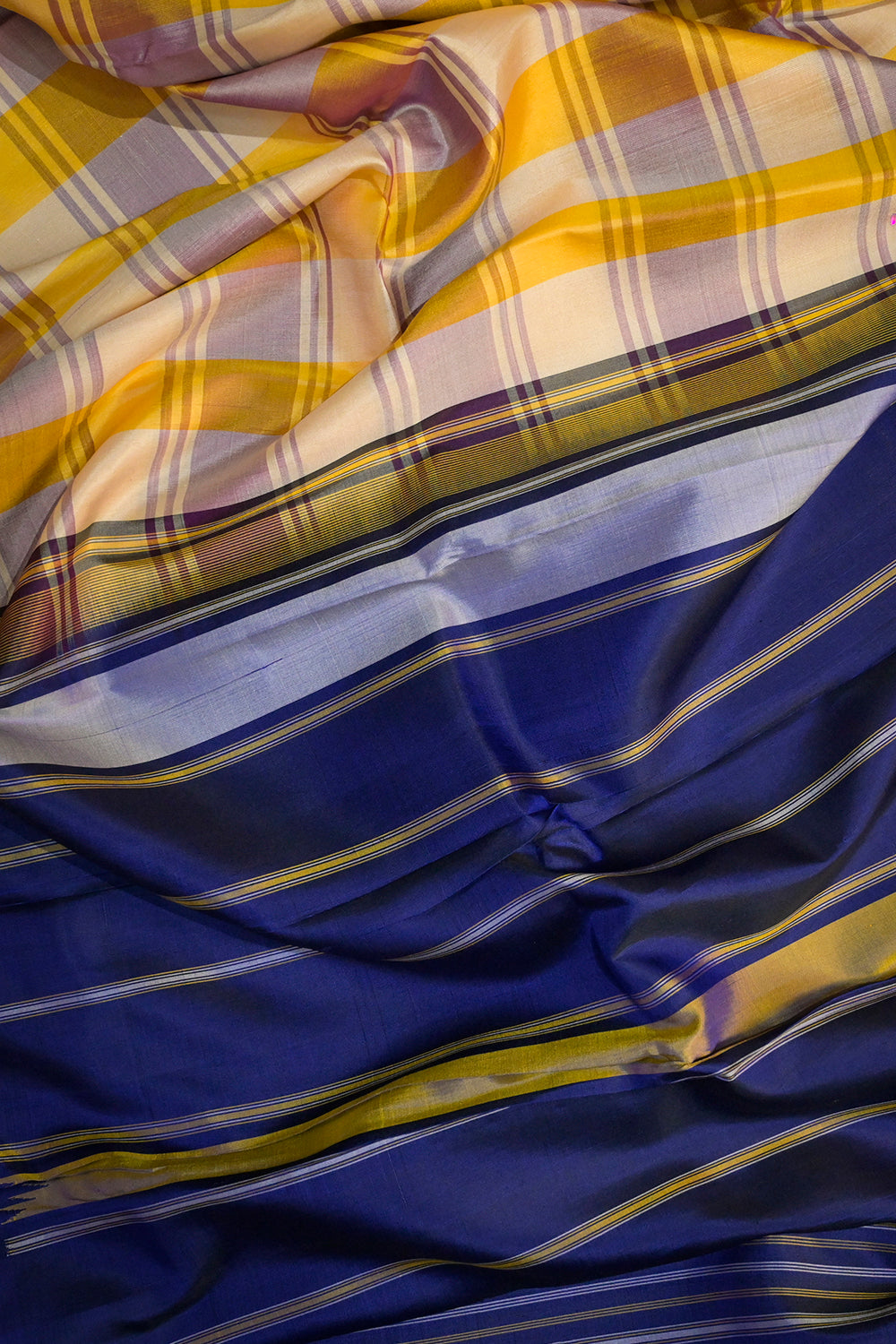 Soft Silk Multicoloured Chex Weave