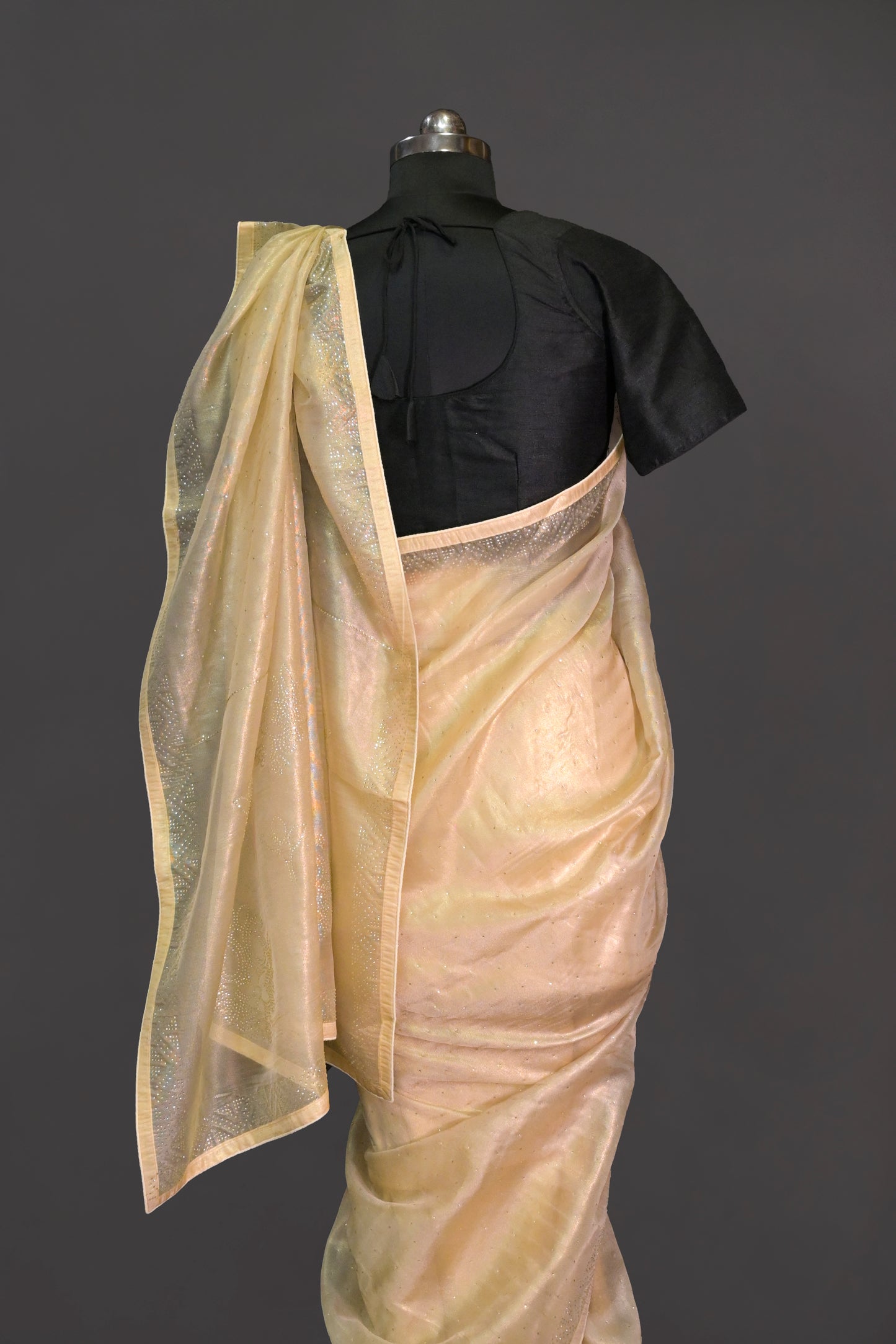 Organza Tissue With Embellened Work