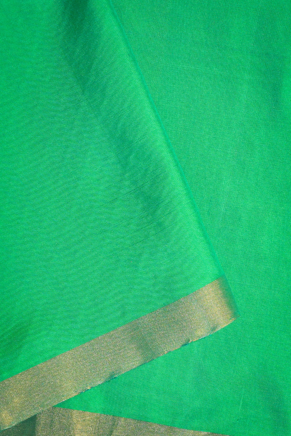 Soft Silk Woven Chex Pattern With Green Contrast