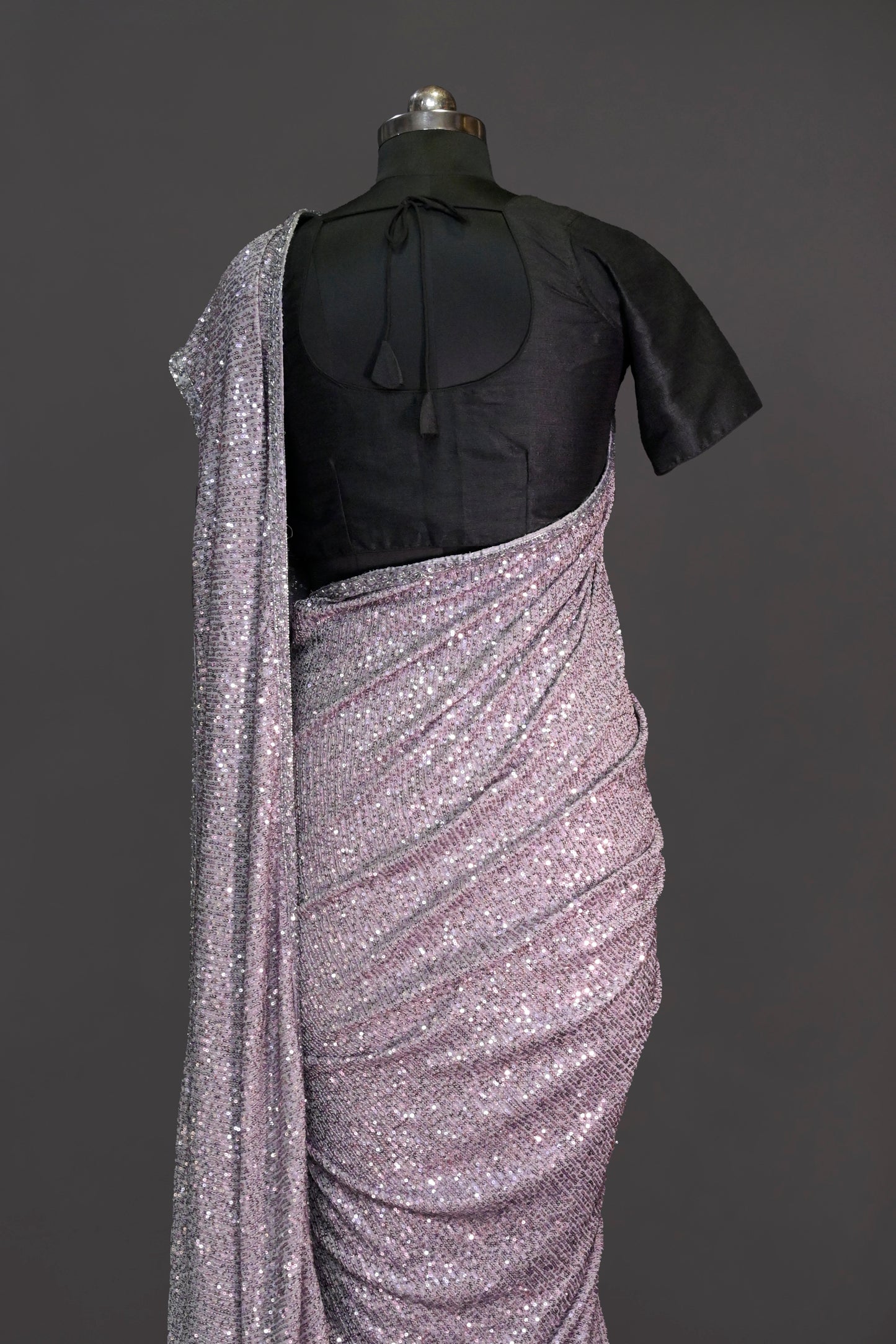 Pure Georgette Sequinned Saree