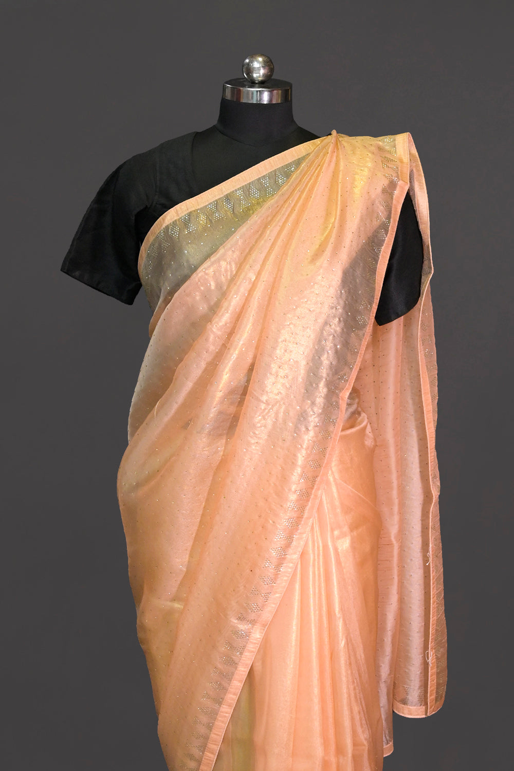 Organza Tissue With Sequence Work