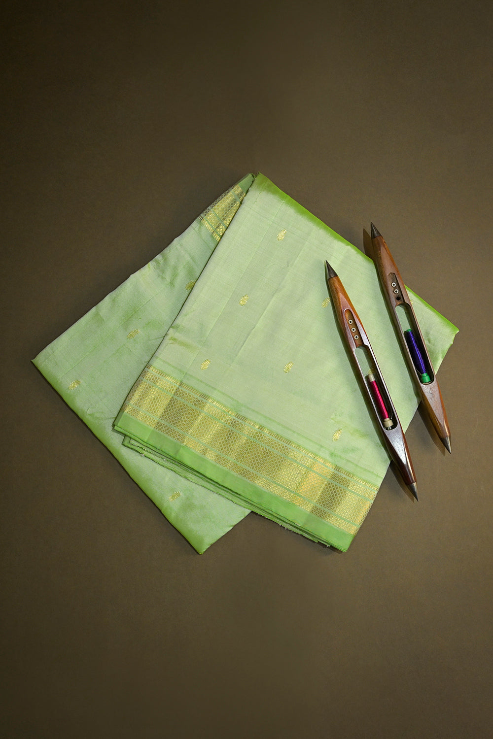 Paithani Handwoven Paithani With Parrot Pallu