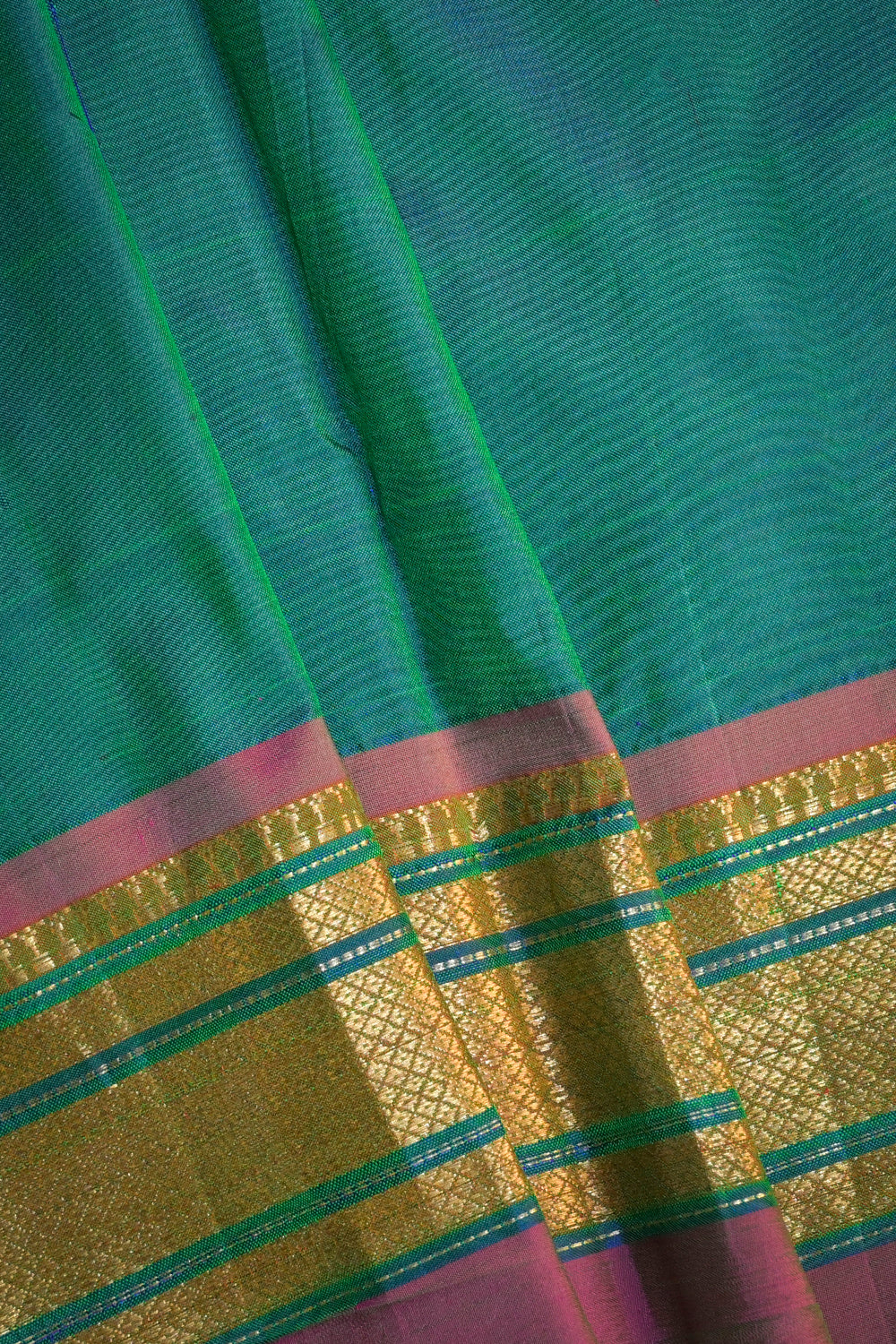 Paithani Handwoven Paithani With Nath Pallu