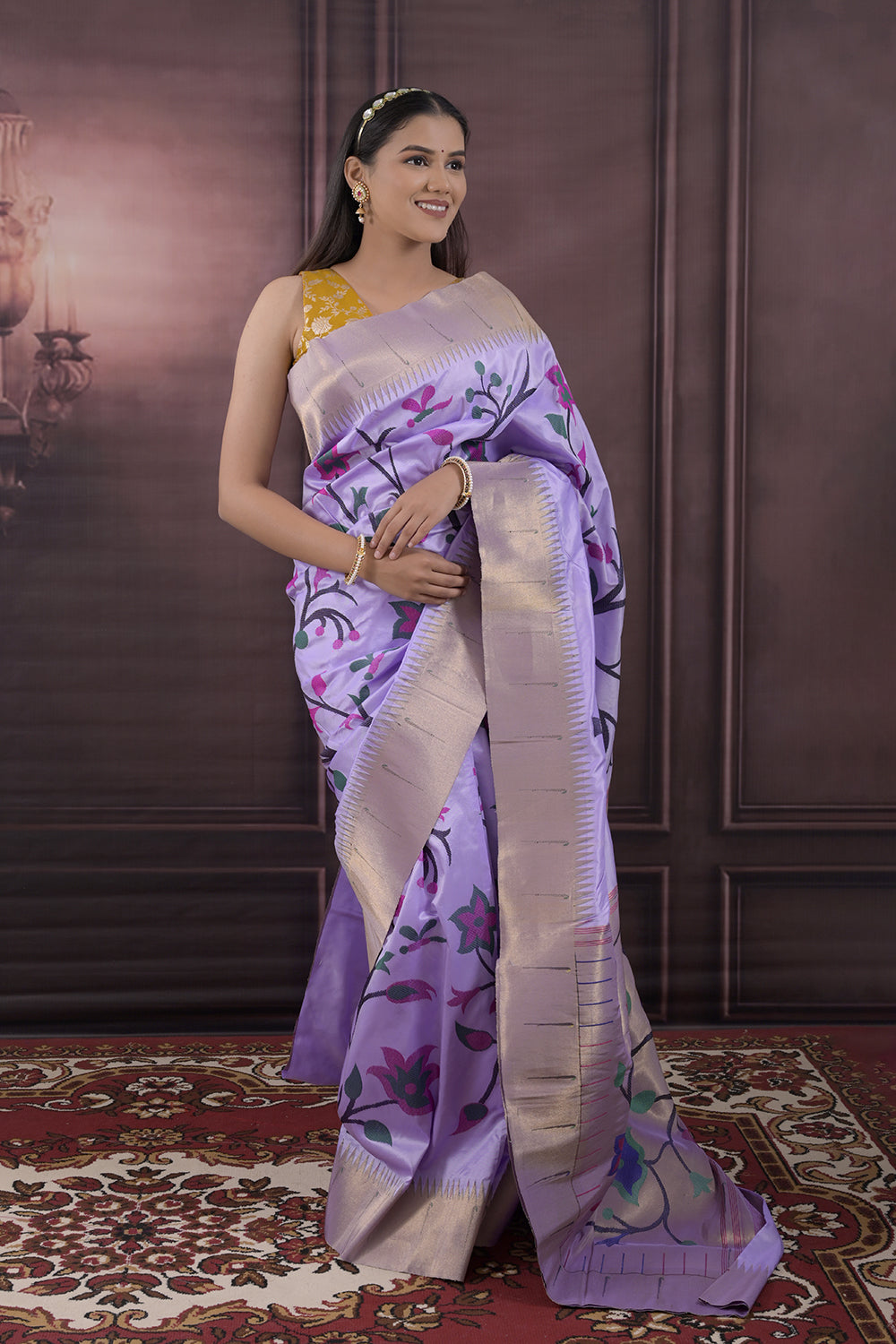 Paithani Woven All Over Jaal