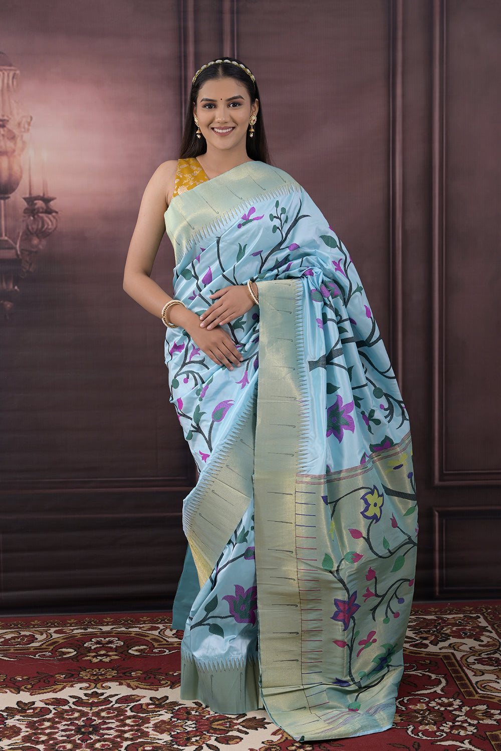 Paithani Woven All Over Jaal
