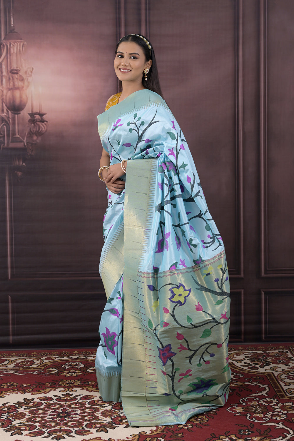 Paithani Woven All Over Jaal