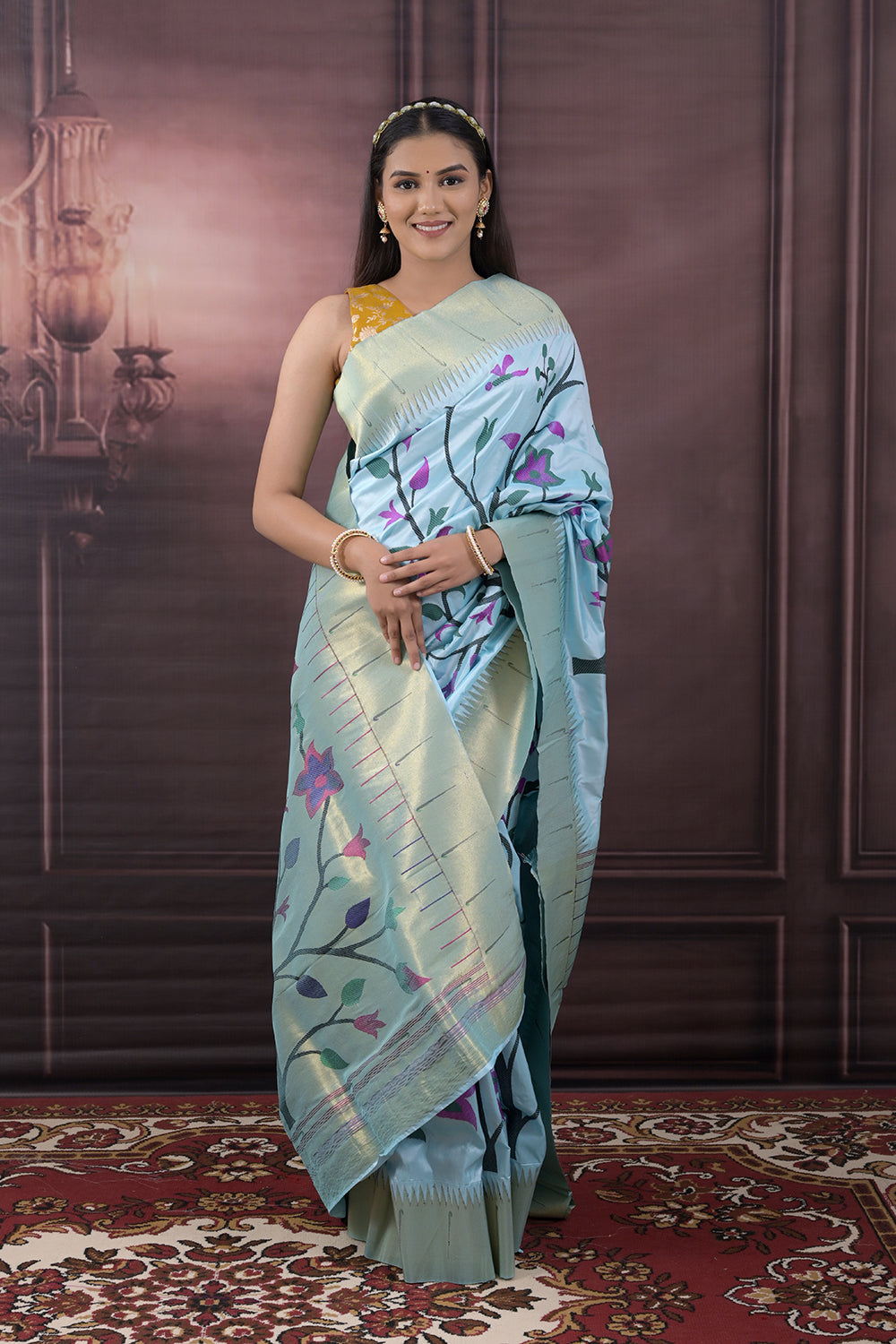 Paithani Woven All Over Jaal