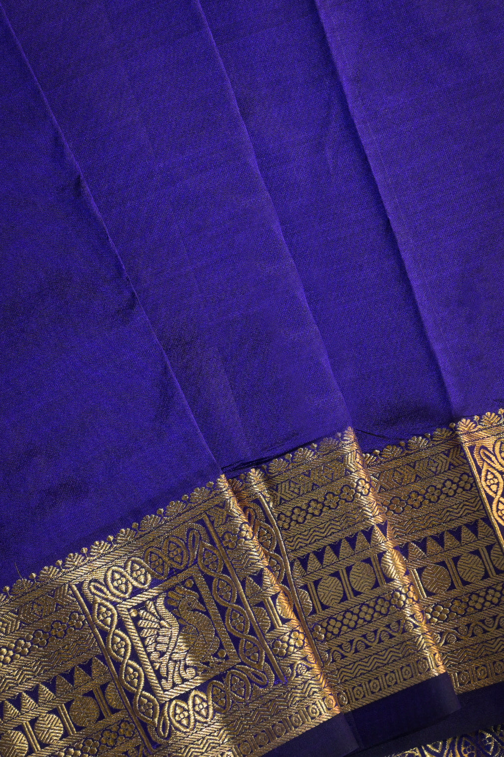 9yard Handwoven Kanjivaram Silk With Self Matching