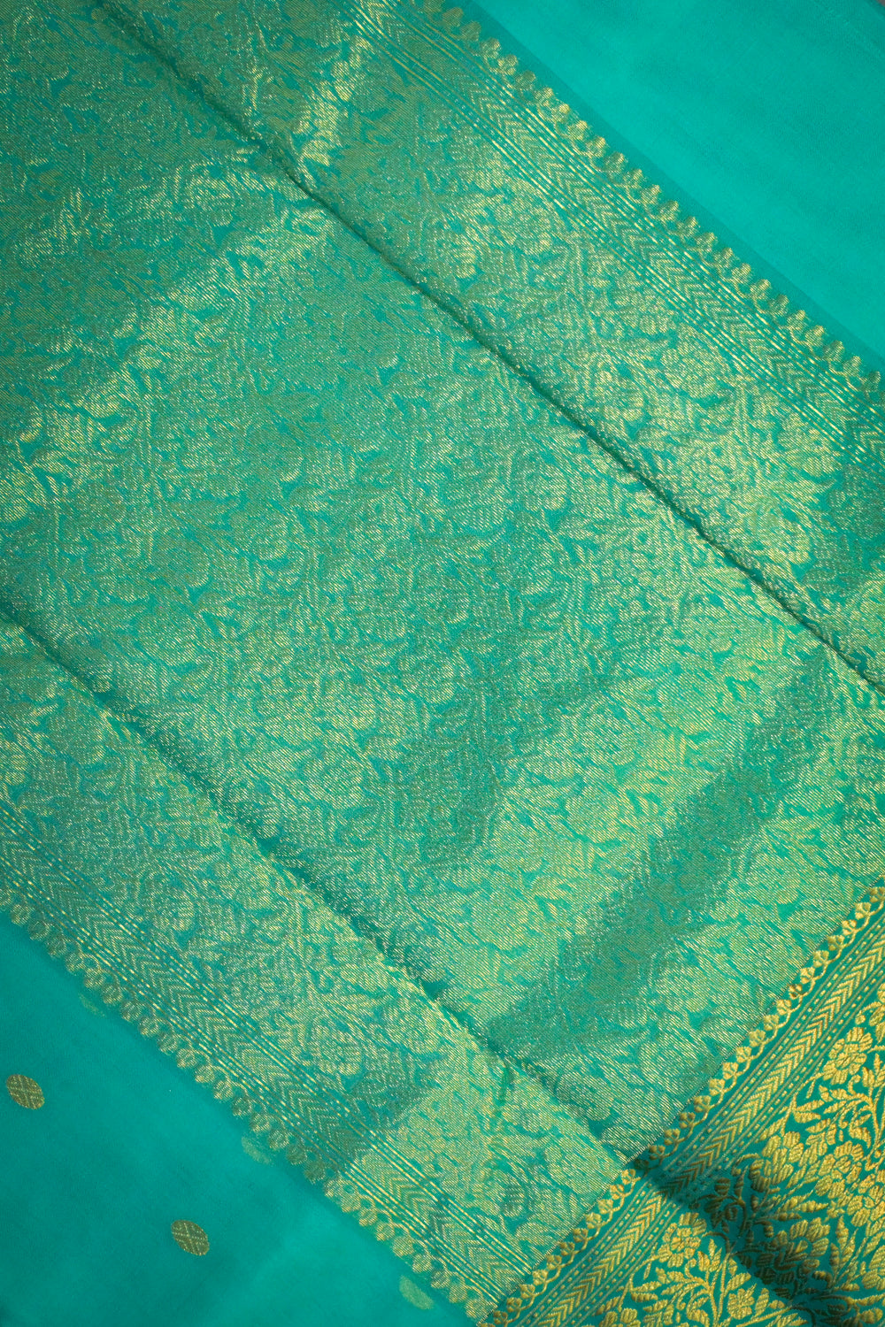 Chanderi Woven Jari Motifs With Self Matching
