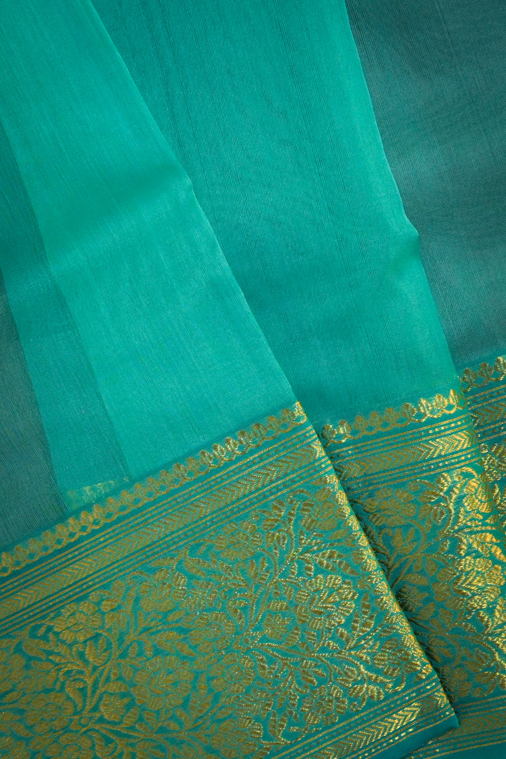 Chanderi Woven Jari Motifs With Self Matching