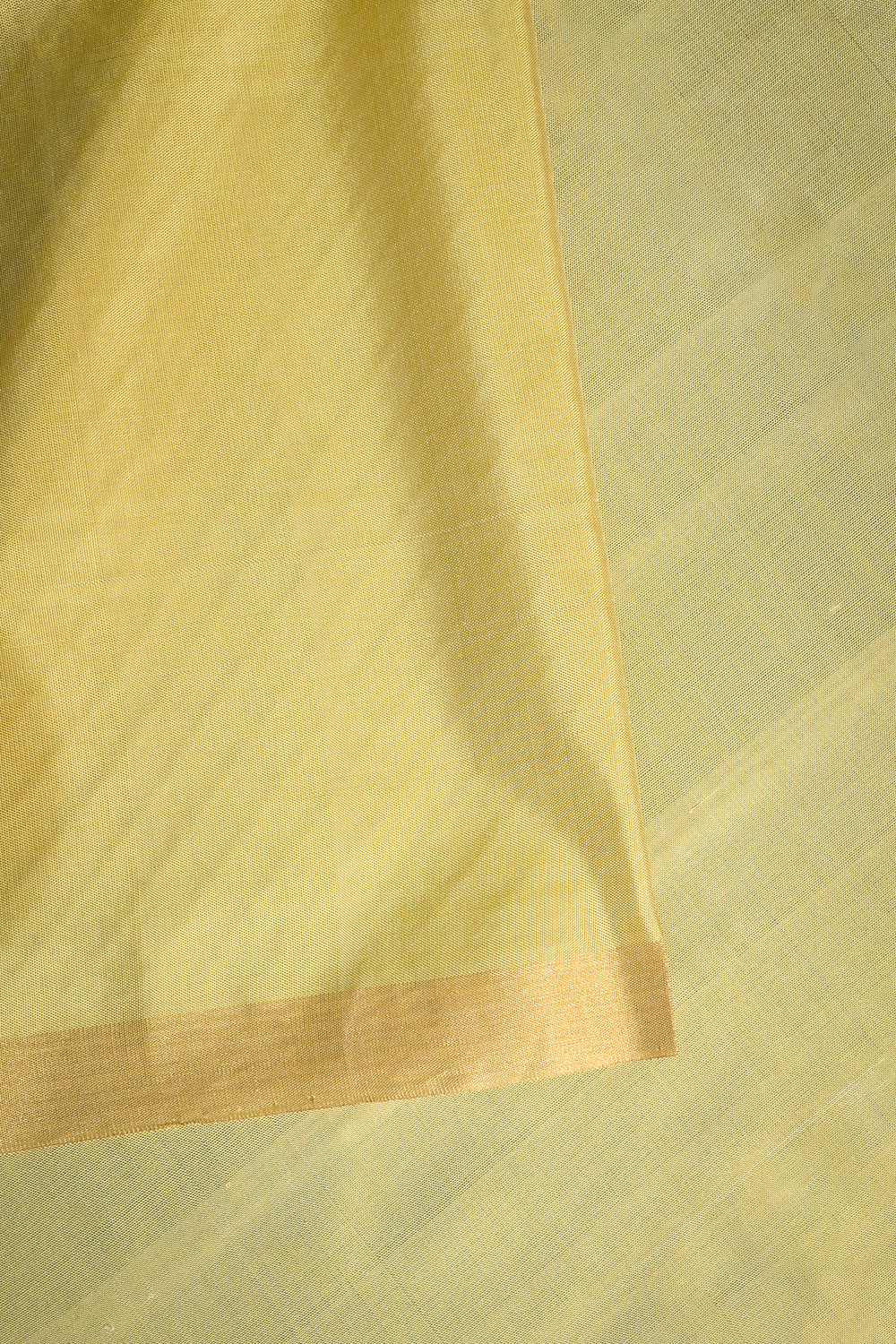 Soft Silk Woven Chex Pattern With Gold Contrast