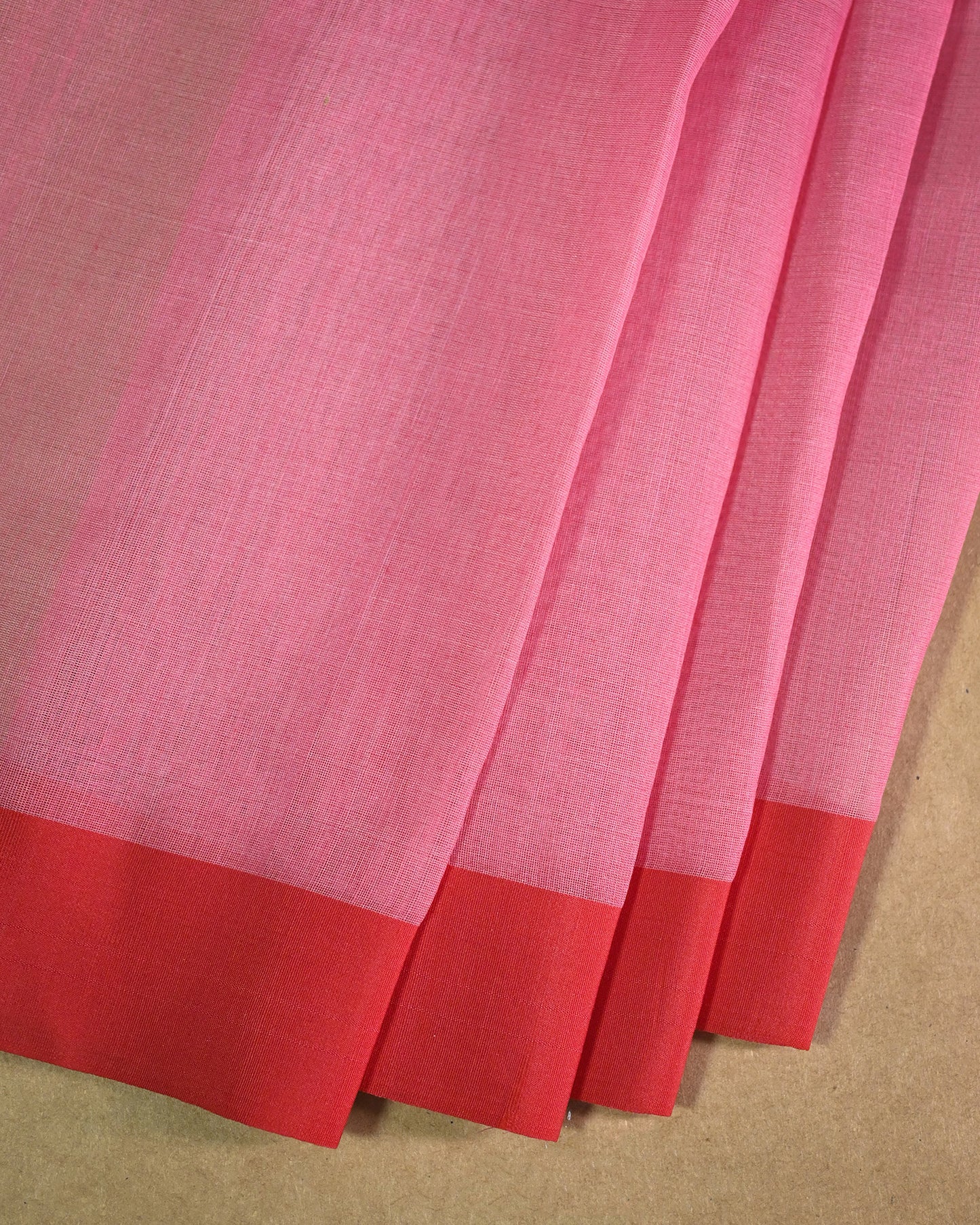 Peach pink Kora Silk Saree