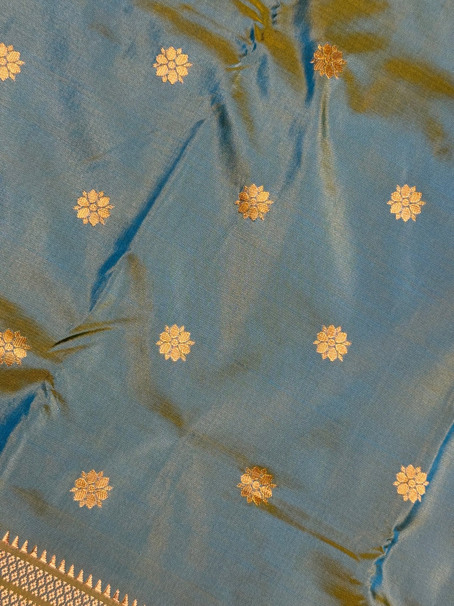 Rama Blue Kalanjali Pure Silk Paithani