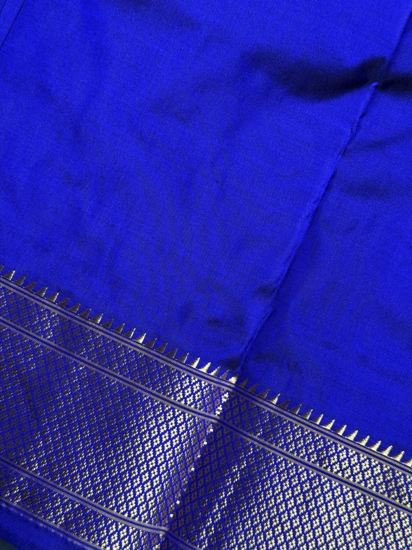 Royal Blue Kalanjali Pure Silk Paithani Saree