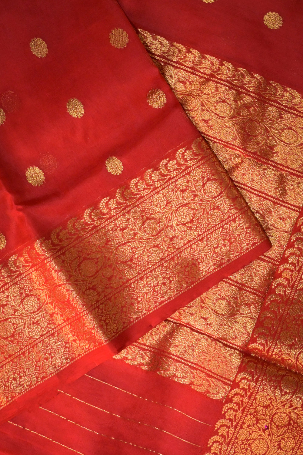 Chanderi Woven Jari Motifs With Self Matching