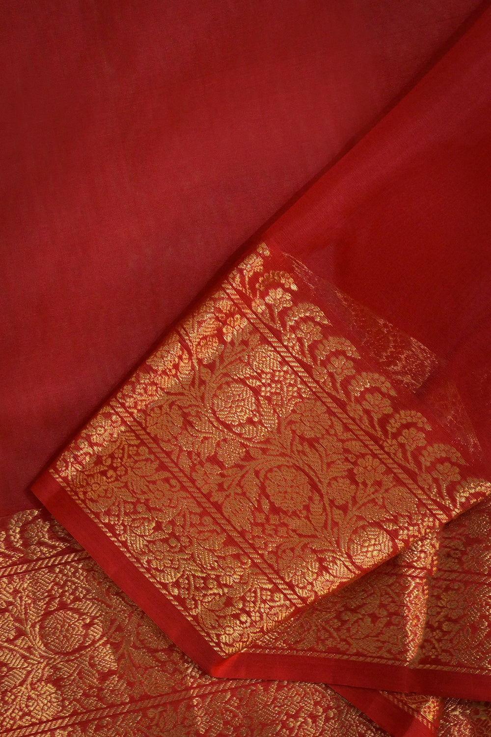 Chanderi Woven Jari Motifs With Self Matching