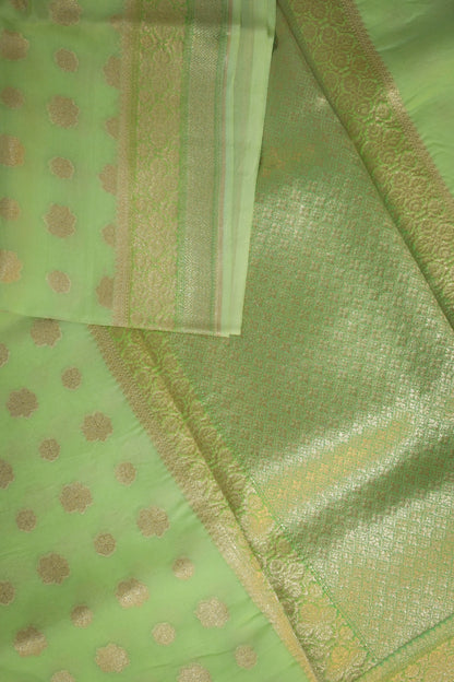 Organza Woven Jari Motifs With Self Matching