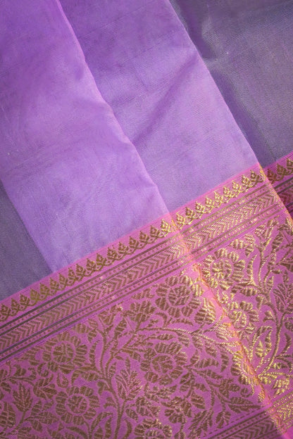 Chanderi Woven Jari Motifs With Light Pink Contrast