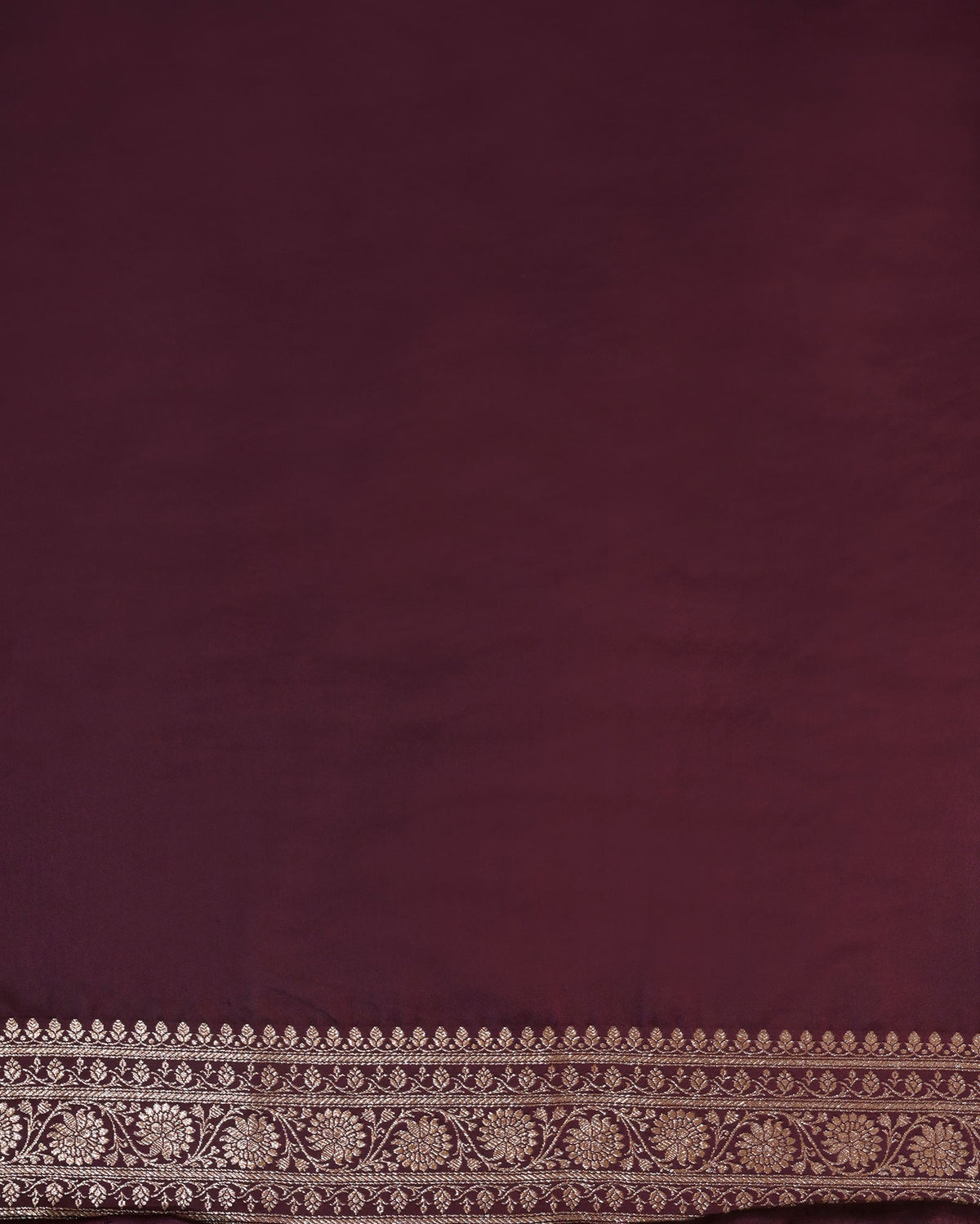 Pastel green Banarasi Silk Saree with Maroon Contrast & Woven Chunri Buttis