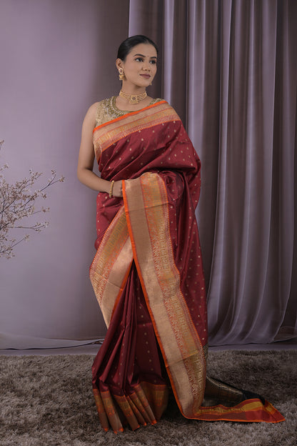 Banarasi Woven Zari Buttis All Over