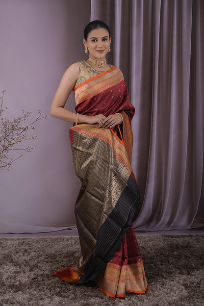 Banarasi Woven Zari Buttis All Over