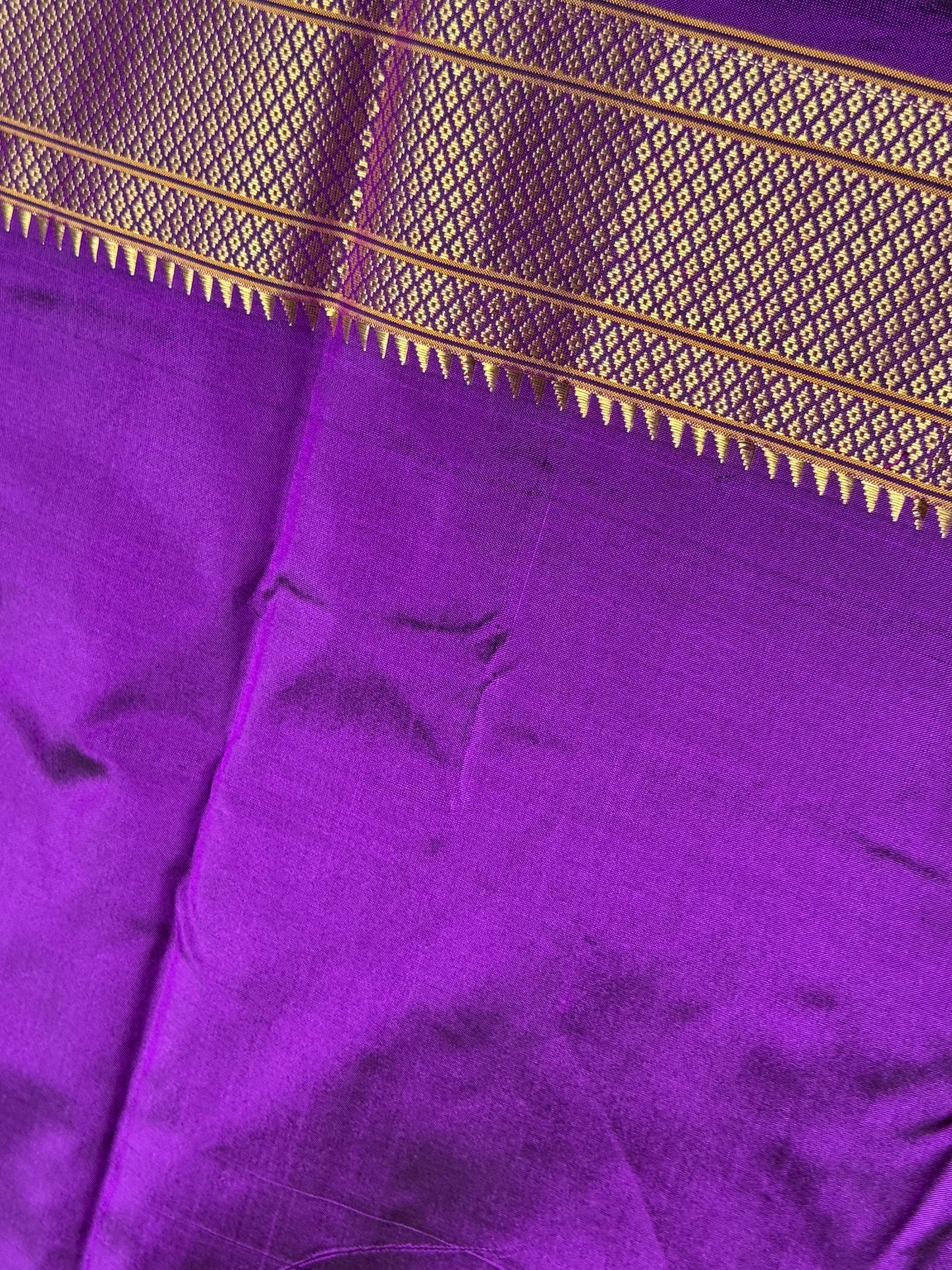Purple Kalanjali Pure Silk Paithani Saree