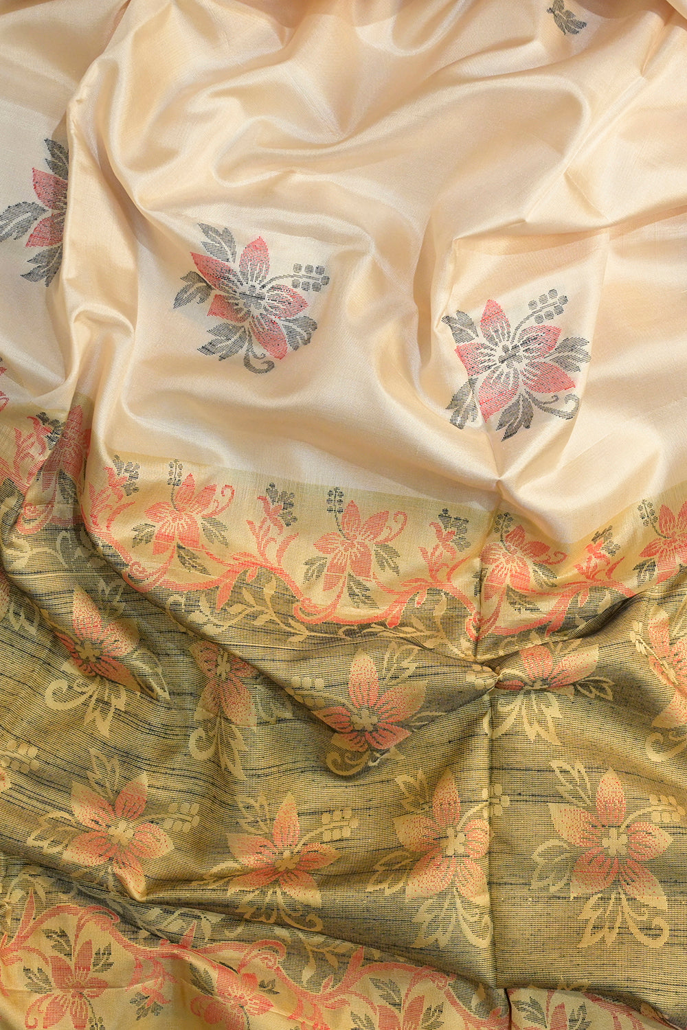 Soft Silk Woven Silk Motifs