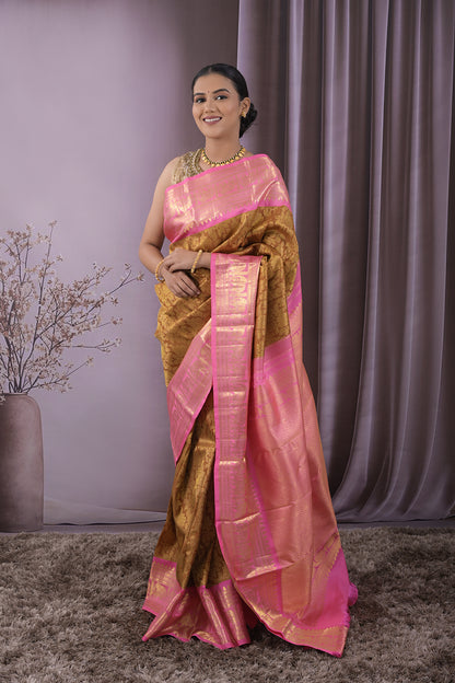 Tissue Gold Jari Brocade Weave