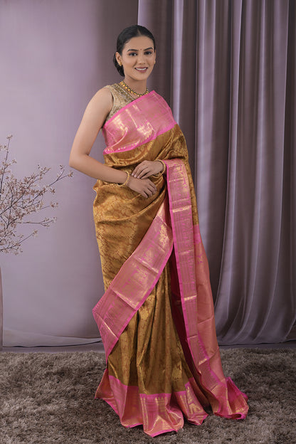 Tissue Gold Jari Brocade Weave