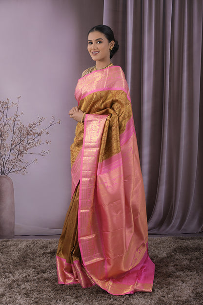 Tissue Gold Jari Brocade Weave