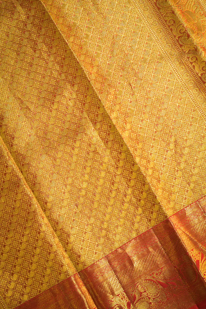 Kanjivaram Woven Jari Jaal Tissue