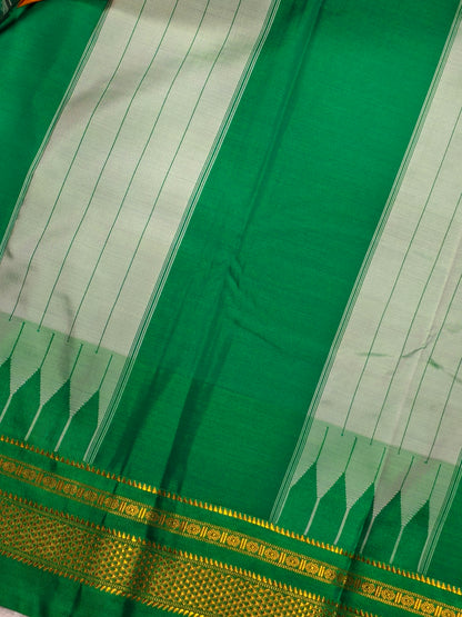 Kolhapuri Illkal Cotton Chex Saree