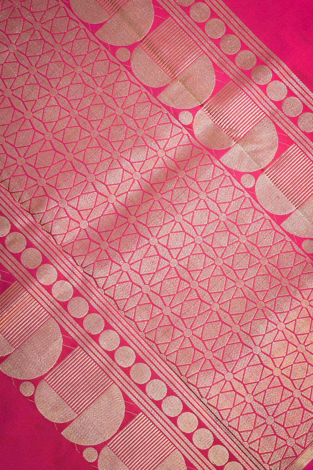 Banarasi And Satin Mashroo Silk With Woven Flower Jari Motifs
