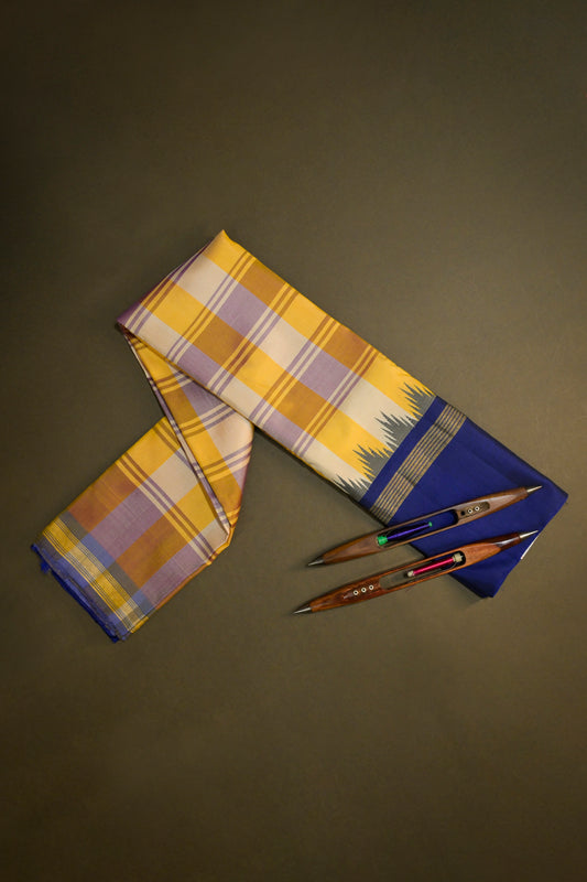 Soft Silk Multicoloured Chex Weave